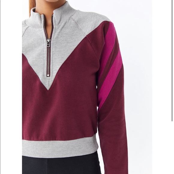 Urban Outfitters Colorblock Half-Zip Sweatshirt - Picture 5 of 5